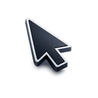 Blue Mouse Pointer 3D icon