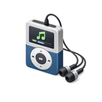 Blue MP3 Player 3D icon