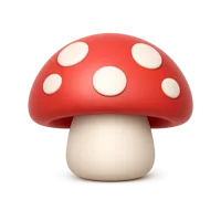 Mushroom 3D icon