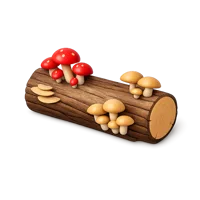 Mushroom Log 3D icon