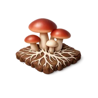 Mushroom Mycelium 3D icon