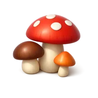 Mushrooms 3D icon