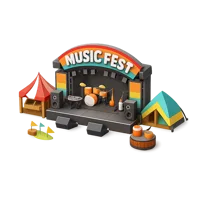 Orange Music Festival 3D icon