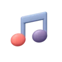 Music Note 3D icon