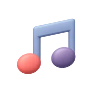 Music Note 3D icon