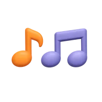 Music Notes 3D icon