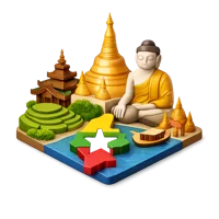 Myanmar 3D icon