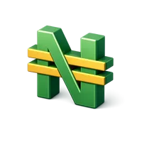 Naira Symbol 3D icon
