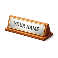 Name Plate 3D icon