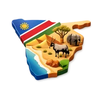 Amber Namibia 3D icon