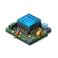 Nanocircuit 3D icon