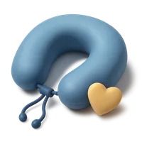 Neck pillow 3D icon