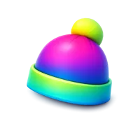 Neon Beanie 3D icon