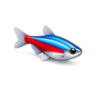 Red Neon Tetra 3D icon