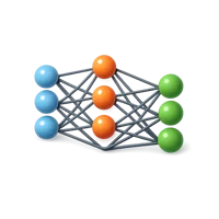 Neural Network 3D icon
