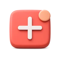 New Button 3D icon