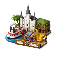 New Orleans 3D icon