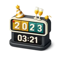 New Year Countdown 3D icon
