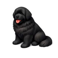 Newfoundland Dog 3D icon