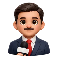 News Reporter Avatar 3D icon