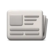 Newspaper 3D icon