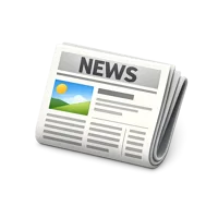 Blue Newspaper 3D icon