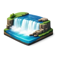 Blue Niagara Falls 3D icon