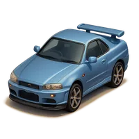 Nissan Skyline R34 3D icon