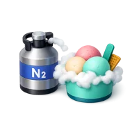 Nitrogen Ice Cream 3D icon