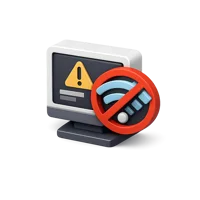No Internet 3D icon