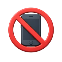 No Mobile Phone 3D icon
