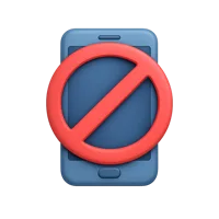 No Phone 3D icon