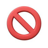 No Symbol 3D icon