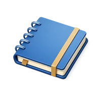 Amber Notebook 3D icon