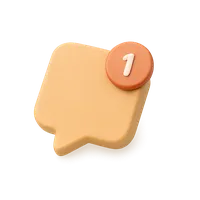 Notification 3D icon