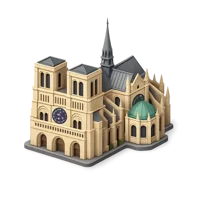 Amber Notre Dame 3D icon