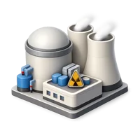 Blue Nuclear Reactor 3D icon