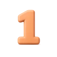 Number 1 3D icon