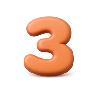 Number 3 3D icon