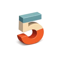 Number 5 3D icon