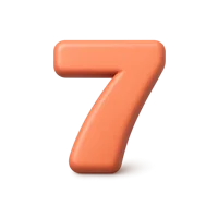 Number 7 3D icon