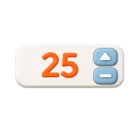 Number Input 3D icon