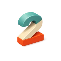 Number Two 3D icon
