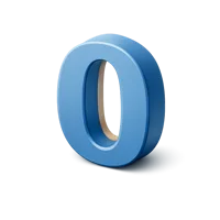 Number Zero 3D icon