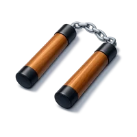 Brown Nunchucks 3D icon