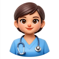 Nurse Avatar 3D icon