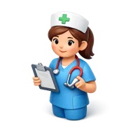 Blue Nurse 3D icon