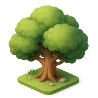 Oak Tree 3D icon