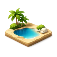 Oasis 3D icon