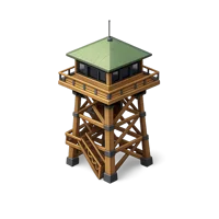 Brown Observation Tower 3D icon